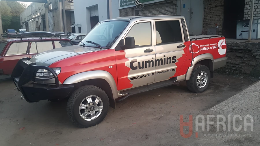 Брендирование пикапа Cummins