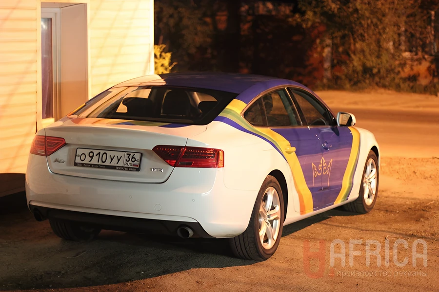 Брендирование Audi сзади