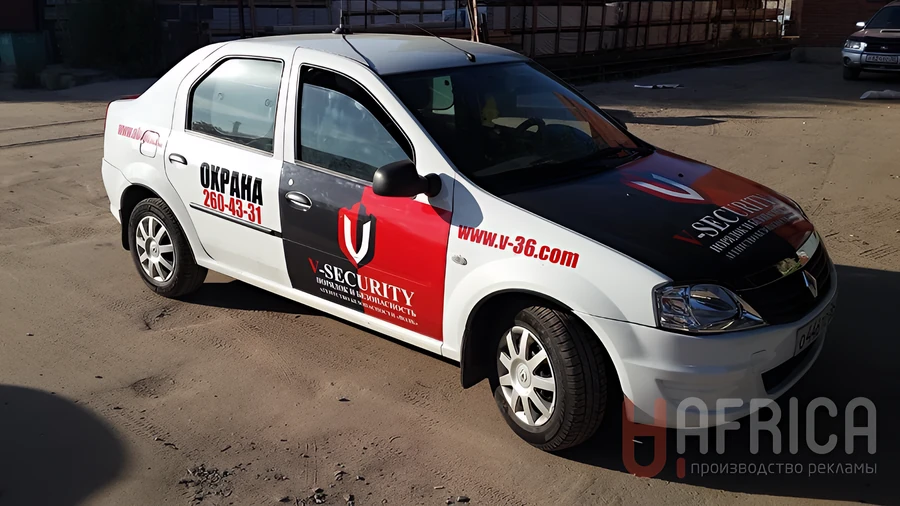 Брендирование автомобиля охраны «Волк»